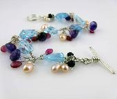 blue topaz gemstones bracelets