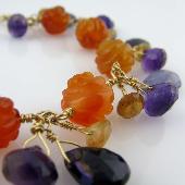 orange carnelian handmade bracelet