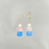 blue gemstone jewelry chalcedony jewelry earrings