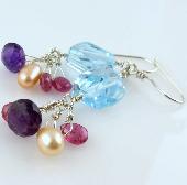 purple topaz jewelry earrings
