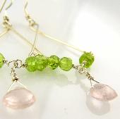 green peridot earrings women