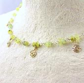 green  beaded jewelry necklace
