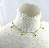 green peridot beaded jewelry necklaces