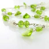 green peridot necklaces gemstones